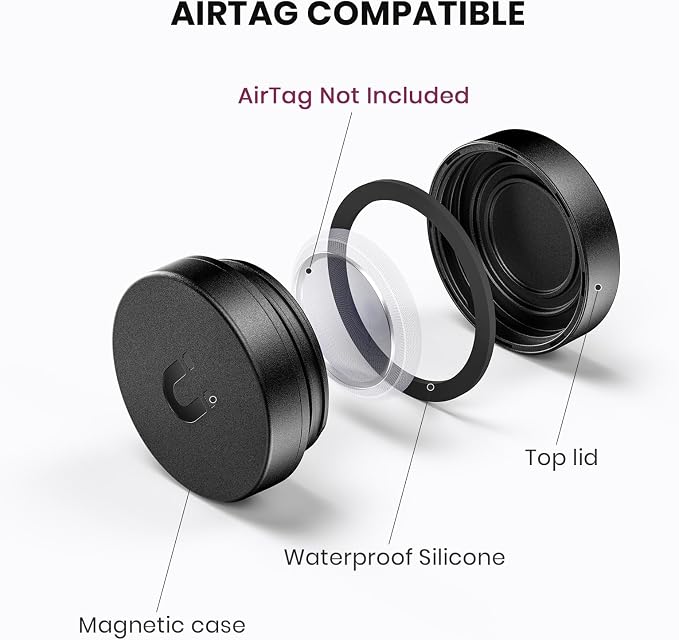 Ultra Magnetic AirTag Holder | Waterproof | Shatterproof | Minimalist Design | - Image 3