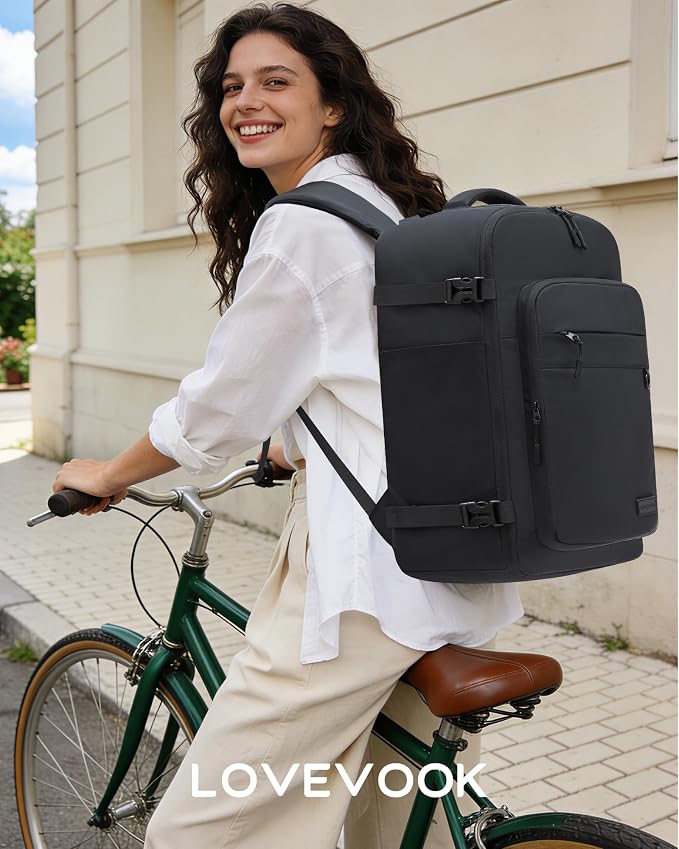 LOVEVOOK 50L Carry on Backpack, Large 17 Inch Travel Backpack - Image 2