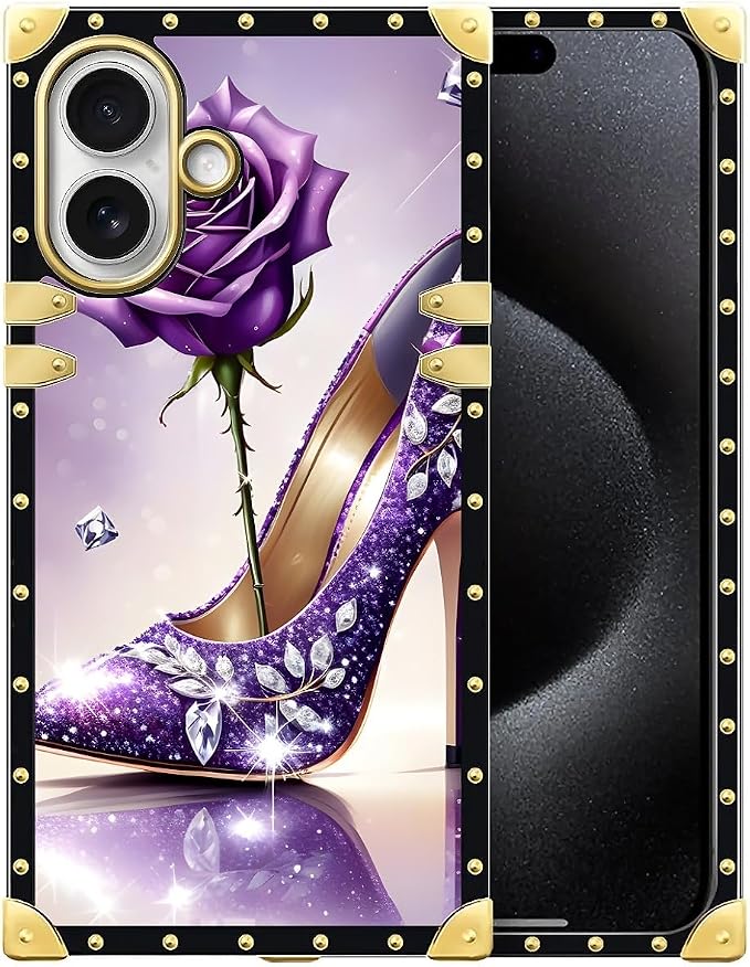 for iPhone 17 Case Luxury Golden Decoration by Unknown