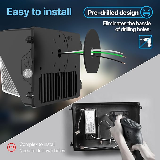 HYPERLITE LED Wall Pack Light: 150W Dusk to Dawn LED Outdoor Lighting - Image 5