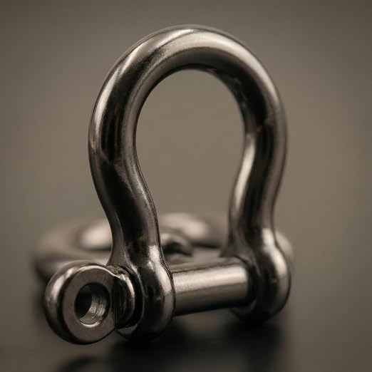 Black Nickel 5/32" Bow Shackle, 5 Pack - Image 8