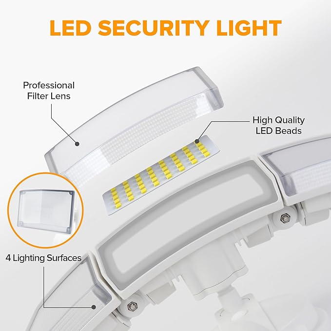LUTEC 75W 8000 Lumen Floods Light Outdoor, Switch Controlled LED Security Lights - Image 6