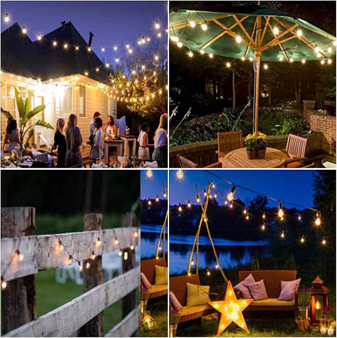 Lightdot 50FT Outdoor String Lights, LED Bistro String Lights - Image 7