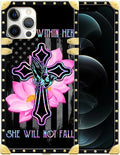 Compatible with iPhone 12 12 Pro Case, Praying Cross Hands Luxury Golden by Unknown