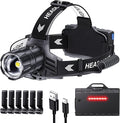 Sinvimes 99000 High Lux LED Rechargeable Headlamp, 95H Long Battery Life Head by SINVIMES
