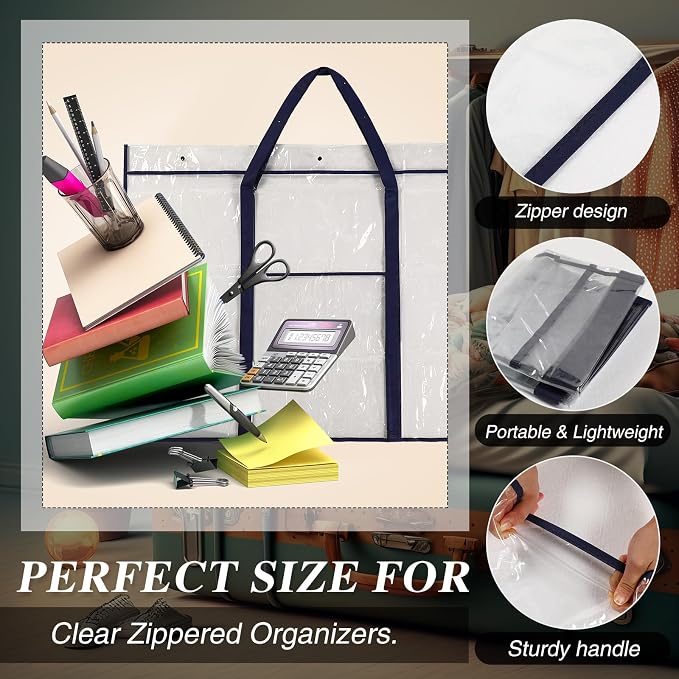 Windyun 2 Pack Large Poster Storage Bag 48" x 36" Bulletin Board Holder Art - Image 3