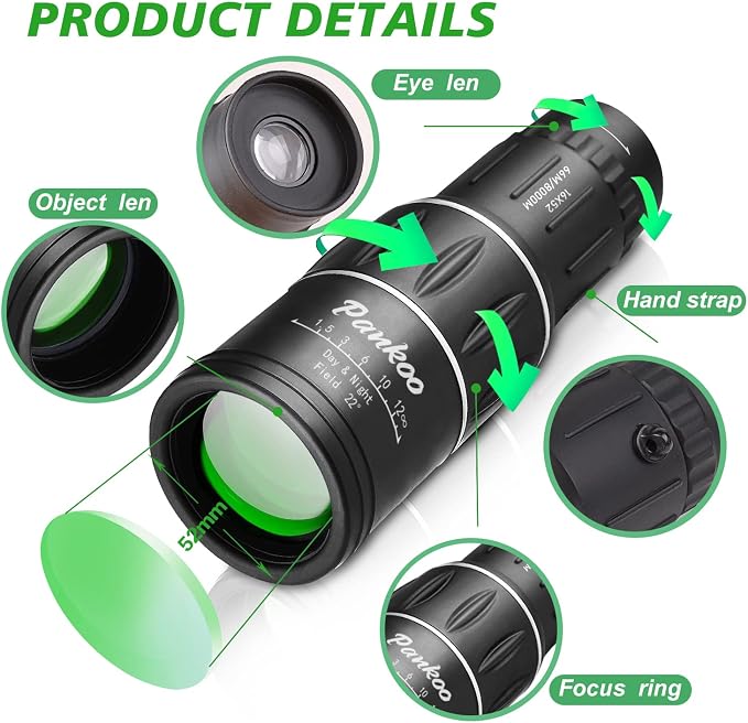 16X52 Monocular, Birthday Gifts - Image 2