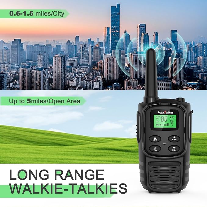 MaxTalker Walkie Talkies Long Range - Image 4