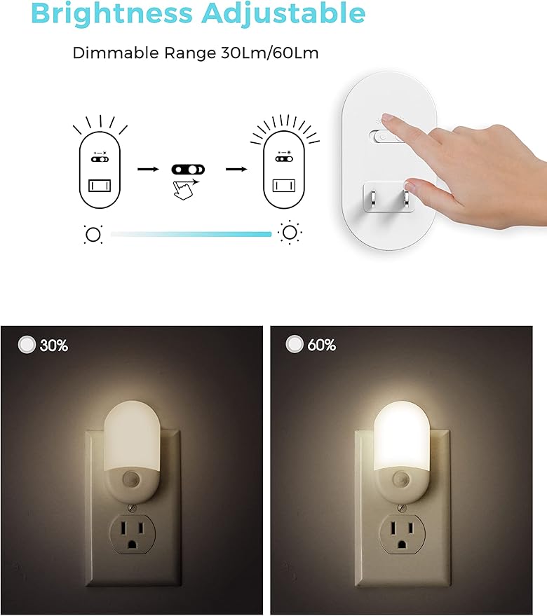 L LOHAS LED Motion Sensor Night Light Plug in, Motion Activated Night Light - Image 5