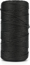 KINGLAKE 426 Feet Nylon Twine #36 Black Nylon String 2mm by KINGLAKE