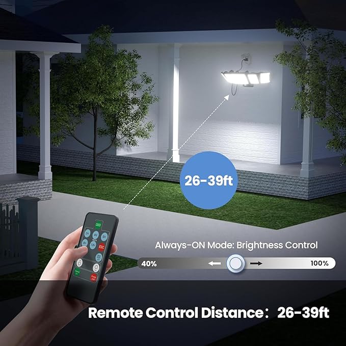 Olafus 120W Plug in Flood Lights Dusk to Dawn LED Outdoor Light - Image 6