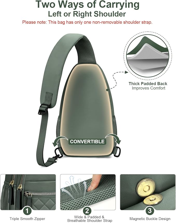 Capolo Sling Bag for Women Men Waterproof Crossbody Bags for Women Trendy - Image 6