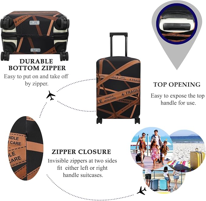 Explore Land Travel Luggage Cover Suitcase Protector Fits 31-32 Inch Case - Image 3