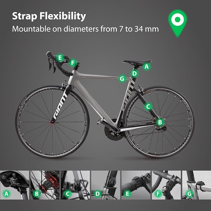 BONE Bike Air Tracker Tag Strap, Hidden Bicycle GPS Tracker Case - Image 3