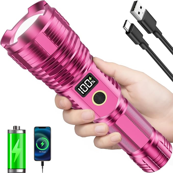Flashlights High Lumens Rechargeable, 000LM LED Super Bright Flash Light by SuperBrightFlashlight