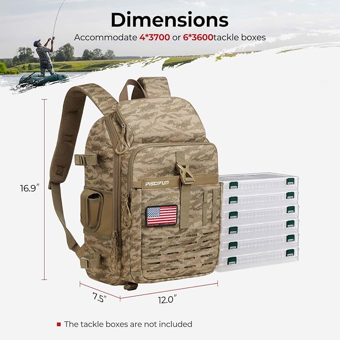 Piscifun Fishing Tackle Backpack - Image 6