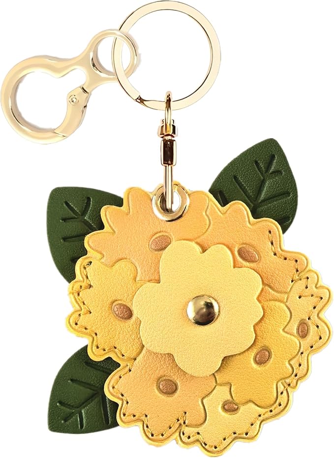 BORKUANA Leather Keychain Holder Case Compatible by BORKUANA