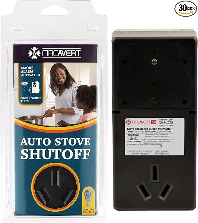 FireAvert - Electric Auto Stove Shut-Off Safety Device, Oven Monitoring Solution by FireAvert