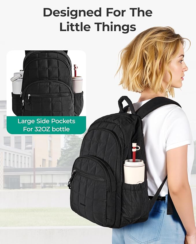 BAGSMART College Laptop Backpack, Travel Backpack - Image 5