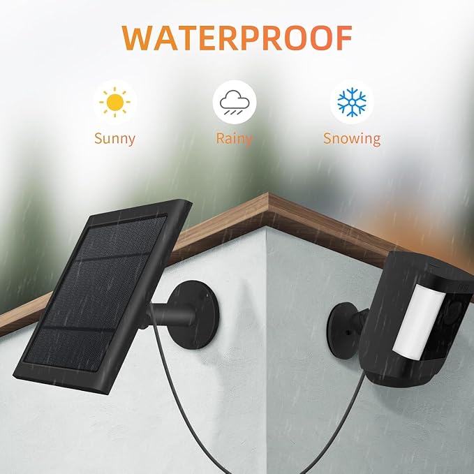 USB-C to Ring Barrel Plug 4Pack 4W Solar Charger - Image 2