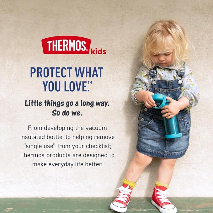 THERMOS FUNTAINER 12 Ounce Stainless Steel Vacuum Insulated Kids Straw Bottle - Image 7