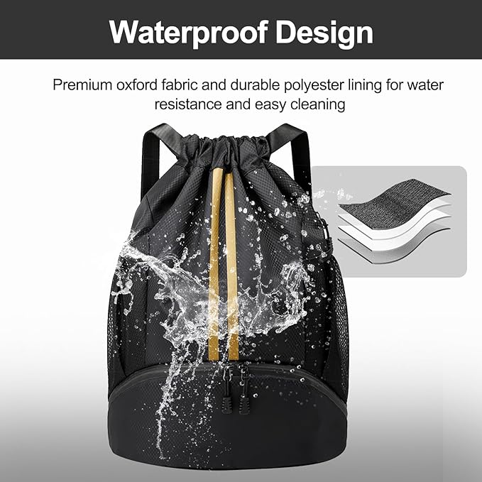 Hoedia Sports Drawstring Backpack - Image 5