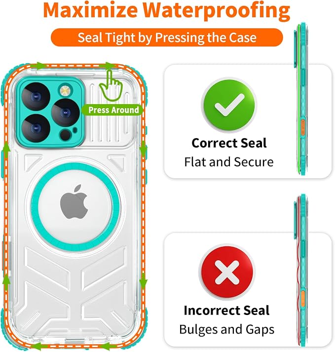 for iPhone 16 Pro Max Waterproof Case Compatible - Image 7