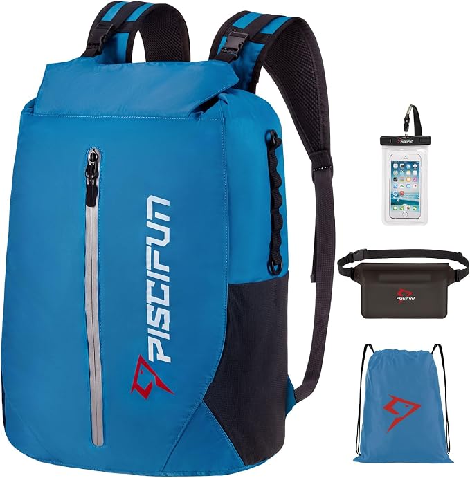 Piscifun Dry Bag Waterproof, Lightweight Dry Backpack Roll-Top Sealed by Piscifun