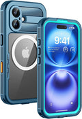 Lanhiem Magnetic for iPhone 16 Case, IP68 Waterproof Dustproof Case, Full Body by LanhiemHome