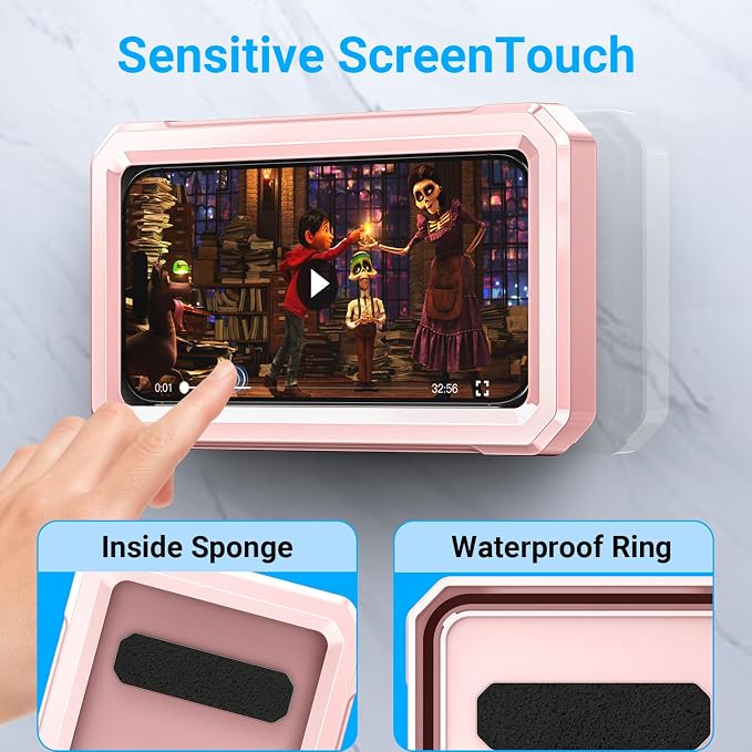 Coolpow Shower Phone Holder Waterproof【480°Rotatable】Retractable Adjustable - Image 4
