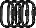 Heavy Duty Locking Climbing Carabiner Clip CE Rated 25 kN 5600 LB Rugged by BYANG