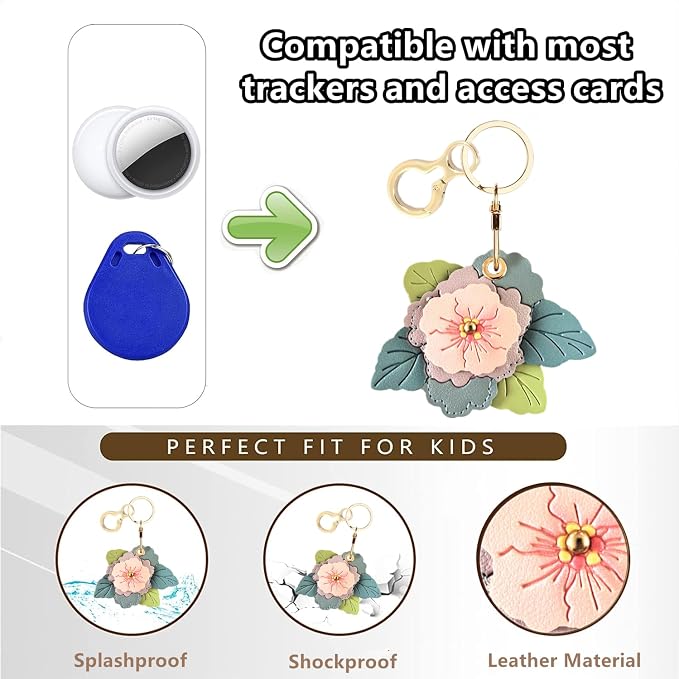 BORKUANA Leather Keychain Holder Case Compatible - Image 4