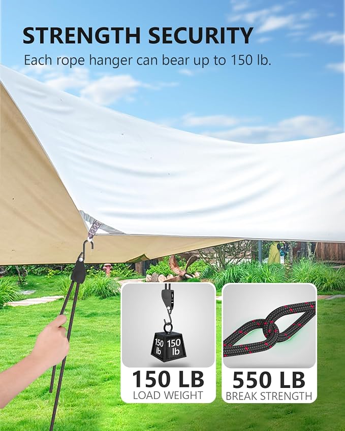 Kayak Straps Tie Downs 4 Pack, Roof Rack Straps Adjustable Ratchet Tie Down - Image 3