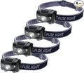 HappyOrange 4 Pack LED Headlamp, IPX4 Waterproof Headlight, 4 Modes by HappyOrange