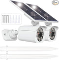 2 Pack Solar Motion Lights Outdoor, Solar Spotlights by Chasikeo