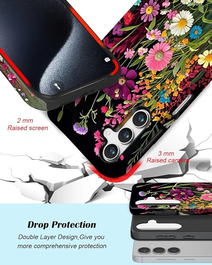 Compatible for Samsung Galaxy S26 Plus 5G Case, Dual Layer Heavy Duty 2 in 1 - Image 3