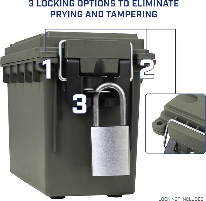 Sheffield 12791 2-Pack Ammo Storage Box, Stackable .30 Cal Field Boxes - Image 5