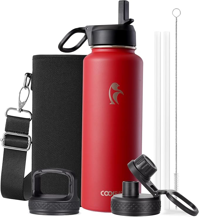 Coolflask Water Bottle 40 oz Insulated by Coolflask