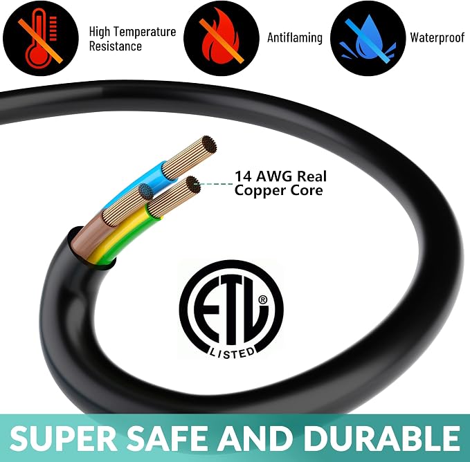 Outdoor Extension Cord 6 Ft - Image 3