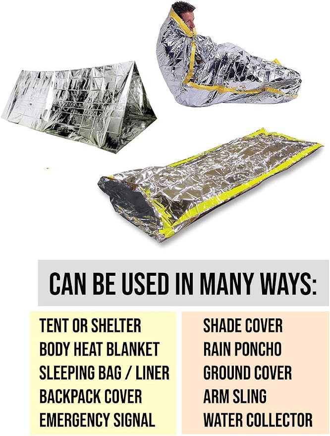 ASA TECHMED Emergency Mylar Thermal Blanket, Foil Rescue Space Blanket - Image 5