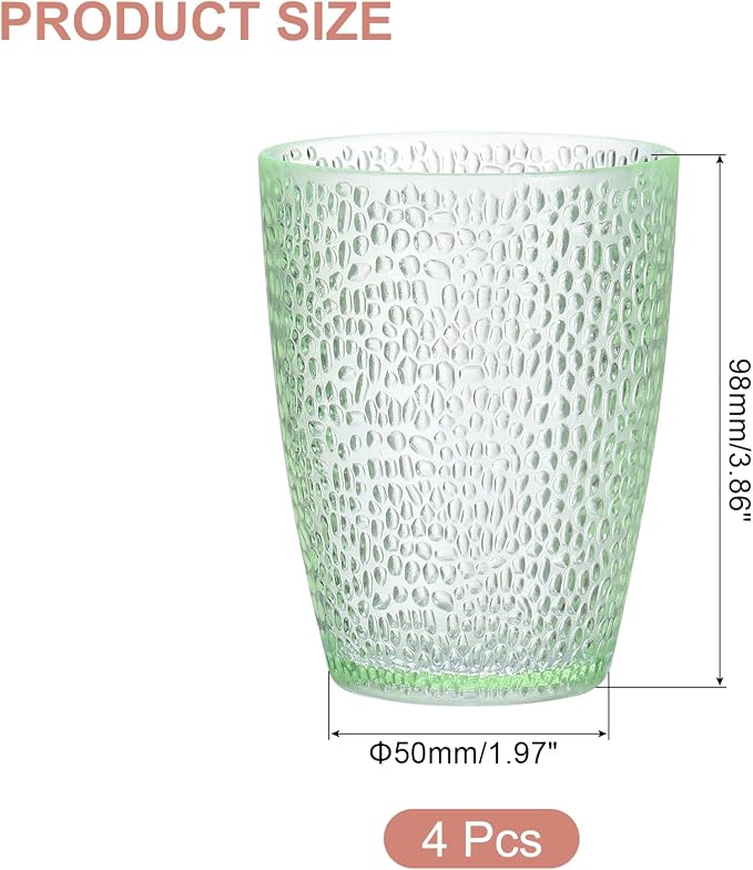 uxcell 10oz Acrylic Drinking Glasses - Image 2