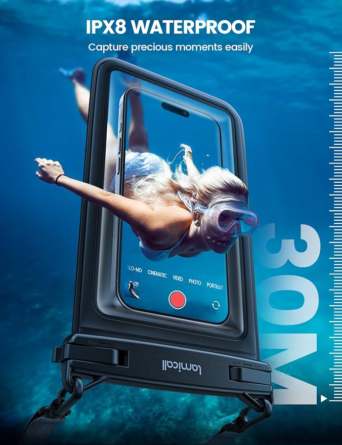 Lamicall Double Pocket Waterproof Phone Pouch - Image 4