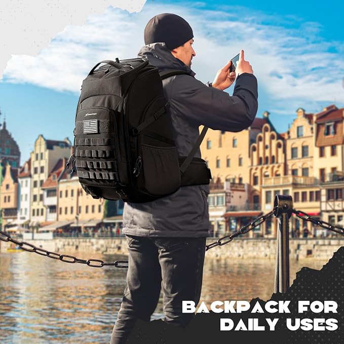 Maelstrom Tactical Backpack for Men, Water Resistant 40L Military Backpack - Image 8