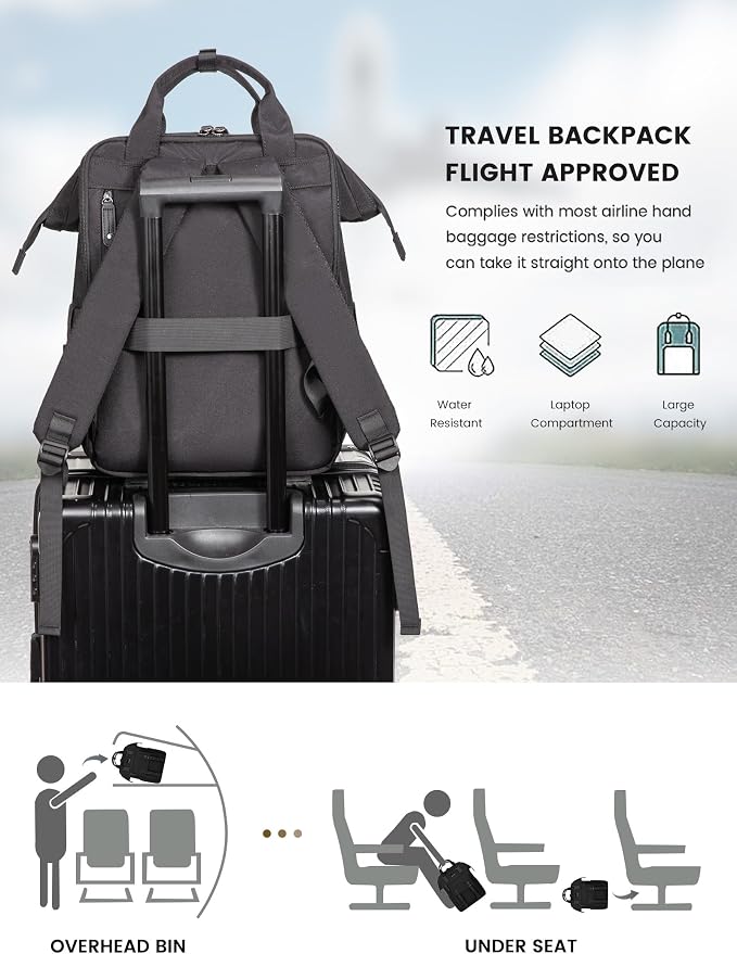 LOVEVOOK Laptop Backpack for Women, Work Backpack - Image 4