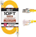 Iron Forge Cable 10 Foot Lighted Outdoor Extension Cord by IronForgeCable