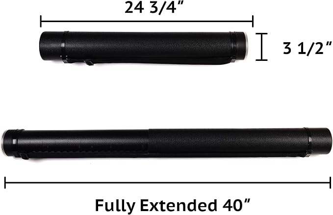 CALPALMY 2-Pack Extendable Poster Tubes Expand from 24.5” to 40” - Image 2
