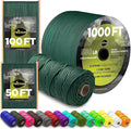 TECEUM Reflective Paracord Rope 1000 – 1000ft/200ft/100ft/50ft – 40+ Colors – by TECEUM