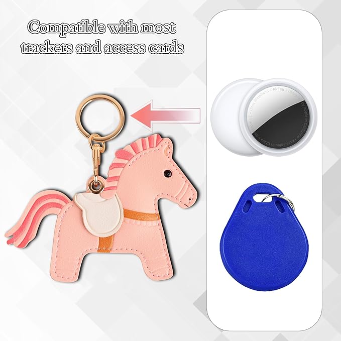 Leather Keychain Case Holder Compatible - Image 4