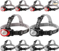 Lichamp Headlamp, 10 Pack 12 LED 3 Mode Portable Head Lamp Flashlight, Outdoor by Lichamp