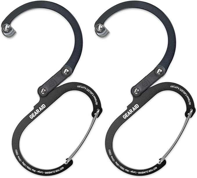 GEAR AID HEROCLIP 360° Swivel Carabiner Gear Clip and Hook by GEARAID